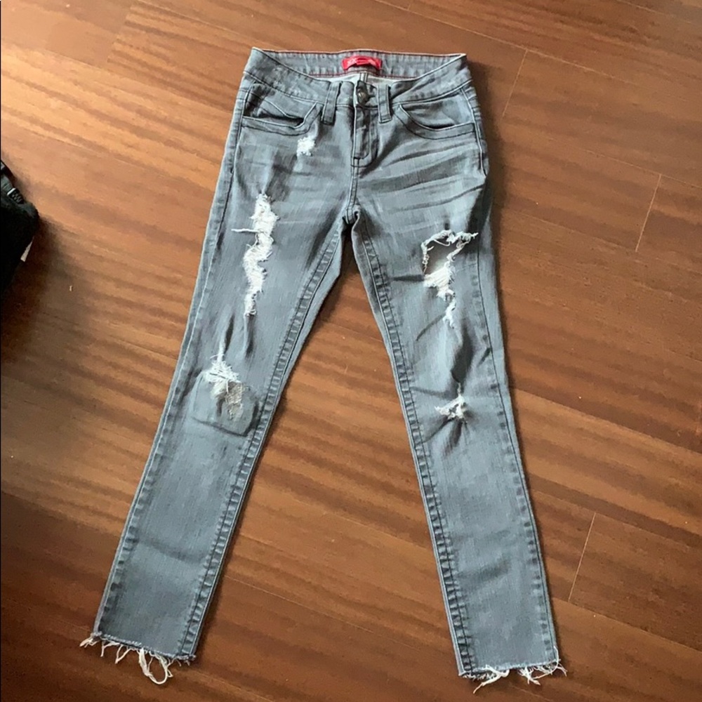 Grey Ripped Jeans - Picture 2 of 5